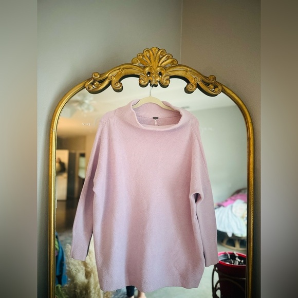 Free people ottoman frost lavender purple tunic sweater nwot Xs - Picture 2 of 2